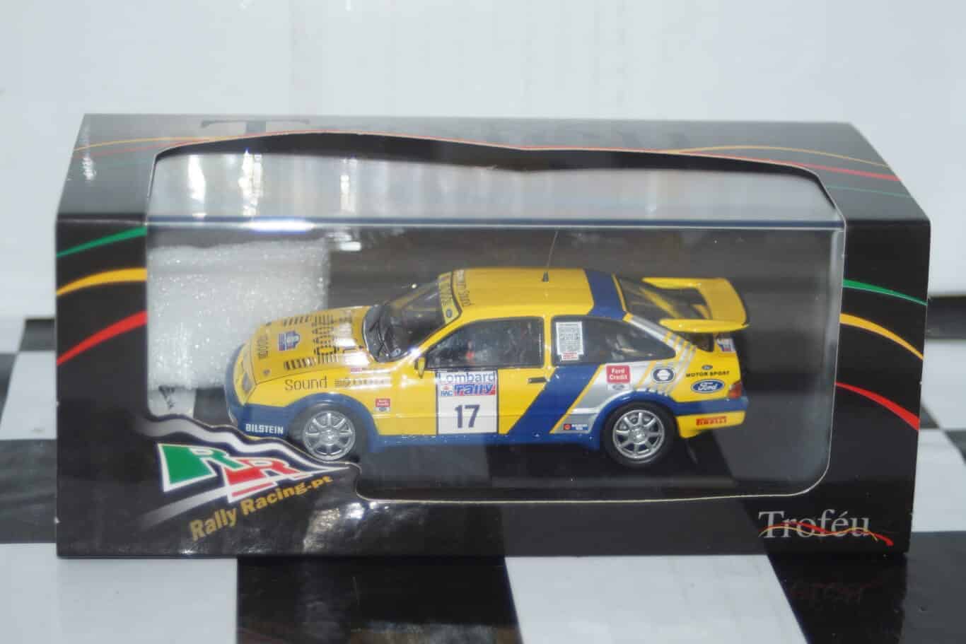 Trofeu ford sierra rs cosworth m.lovell rac rally 1988 1:43rd scale rr.uk 48