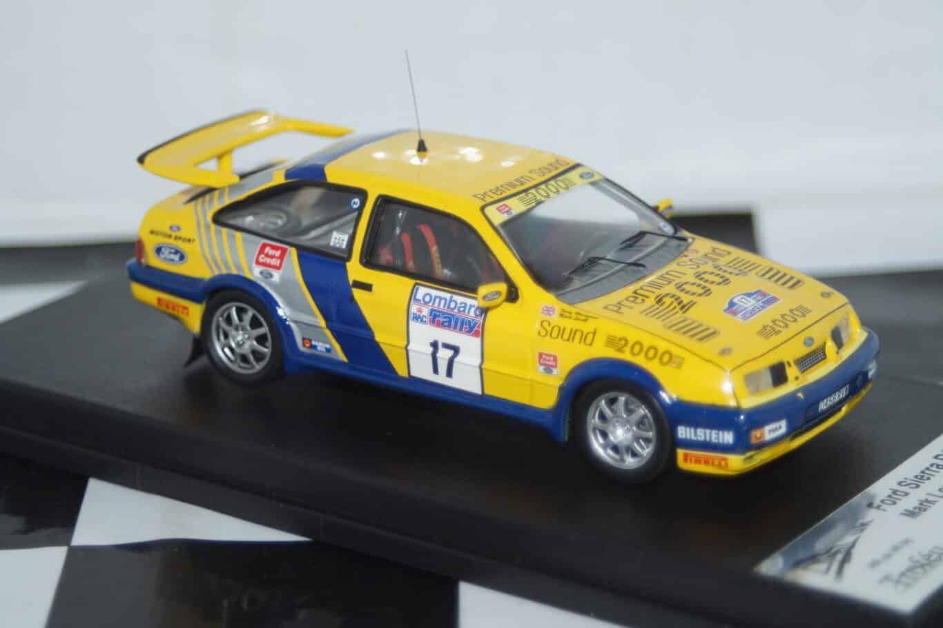Trofeu ford sierra rs cosworth m.lovell rac rally 1988 1:43rd scale rr.uk 48