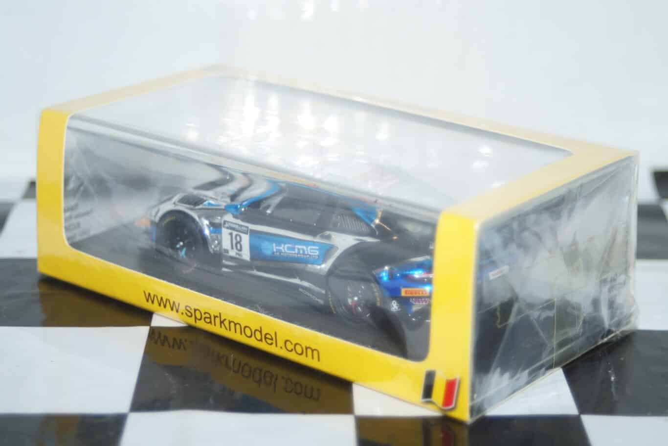 Spark porsche 911 gt3 r kcmg 24h spa 2021 #18 1:43 resin sb440