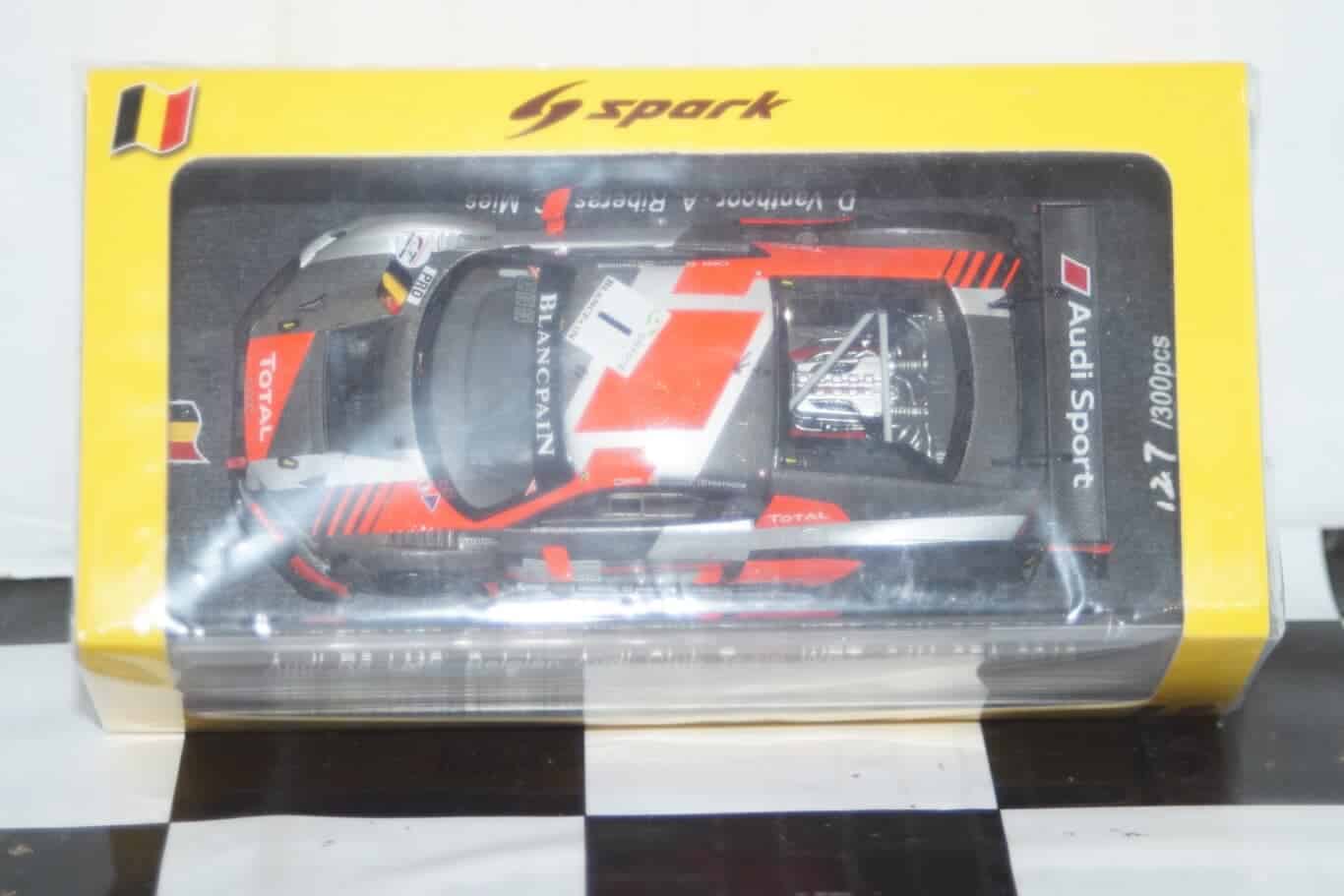 Spark audi r8 lms belgian audi club team wrt 24h spa 2018 1:43 ref sb219