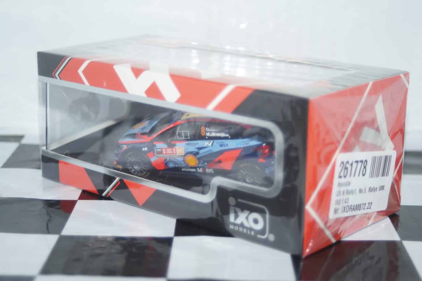 Ixo hyundai i20 n rally1 #8 winner ypres rally 2022 o.tanak ram872.22