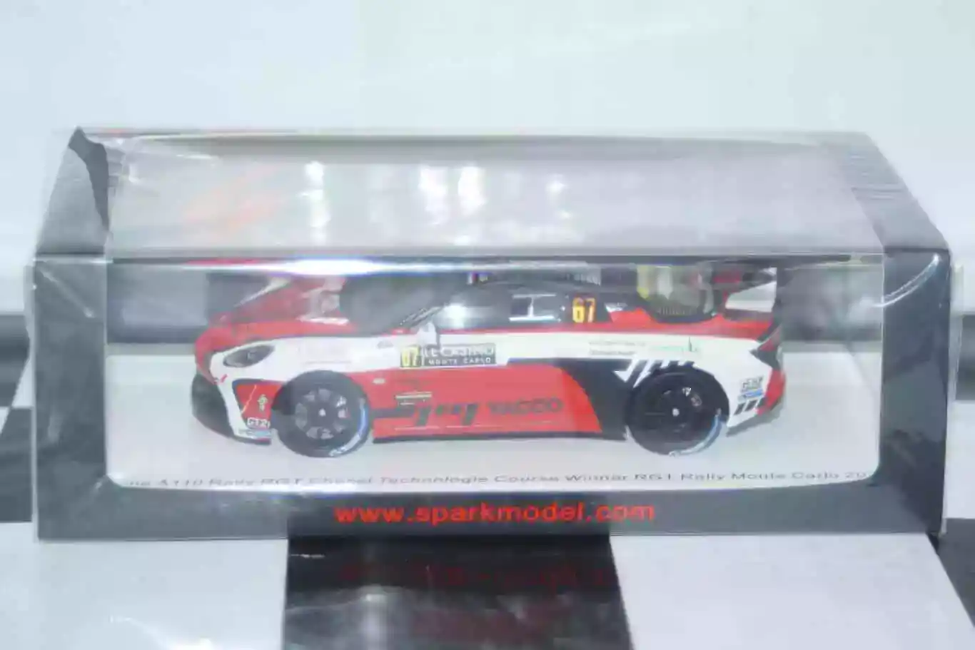 Spark alpine a110 rally rgt course winner monte carlo 2023 #67 1:43 resin s6726