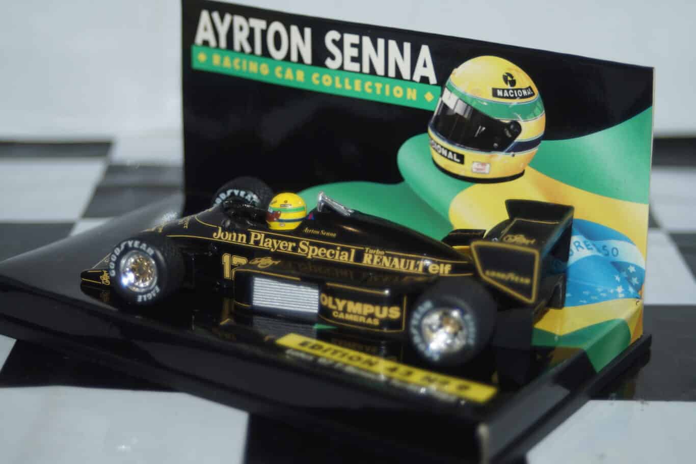 Minichamps lotus 97 t renault turbo 1985 ayrton senna collection in 1:43