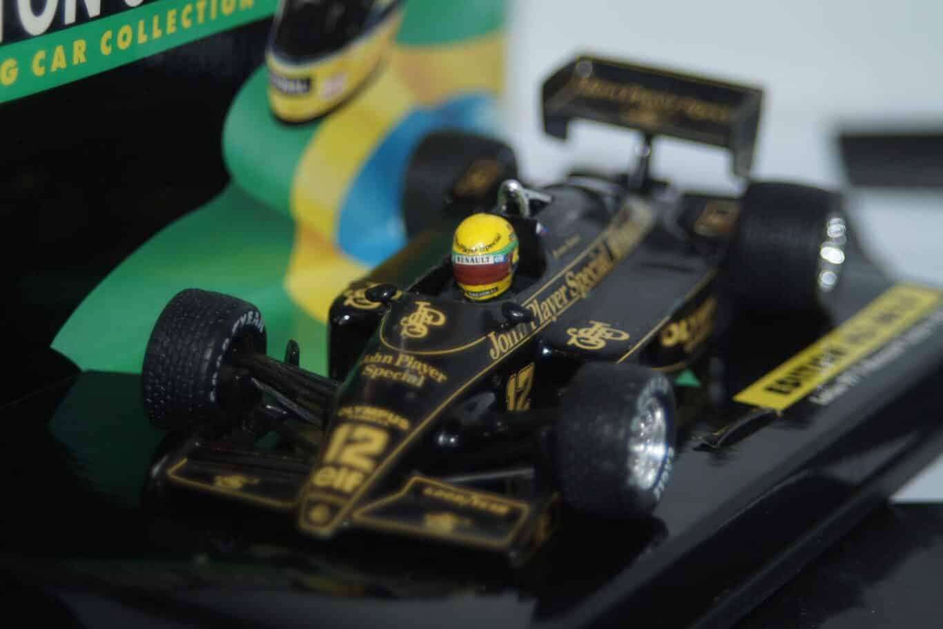 Minichamps lotus 97 t renault turbo 1985 ayrton senna collection in 1:43