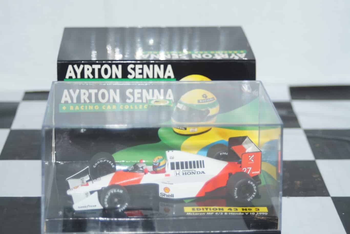 Minichamps mclaren mp 4/5 b honda v10 1990 ayrton senna collection in 1:43