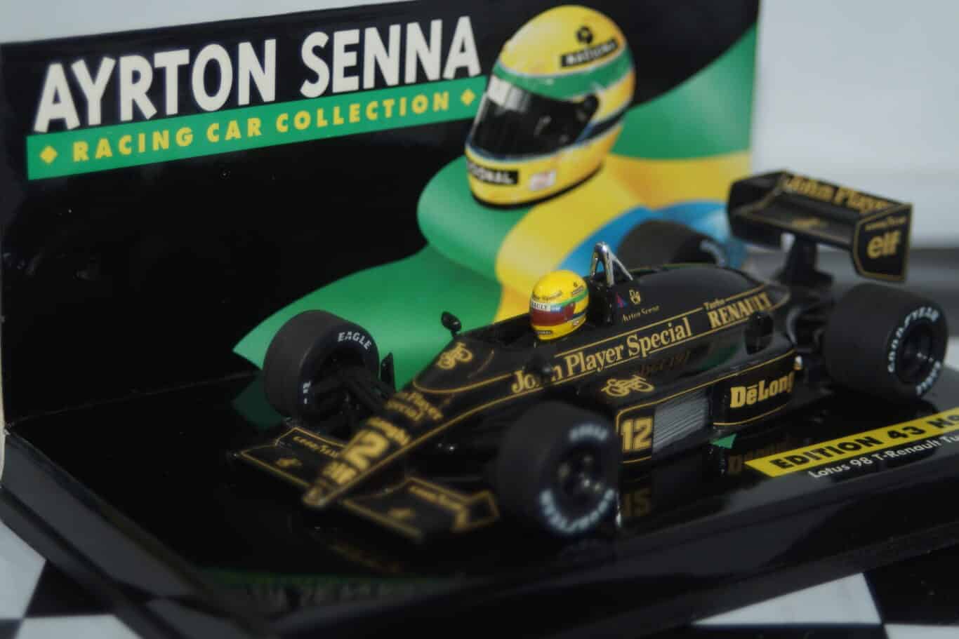 Minichamps lotus 98 t renault turbo 1986 ayrton senna collection in 1:43