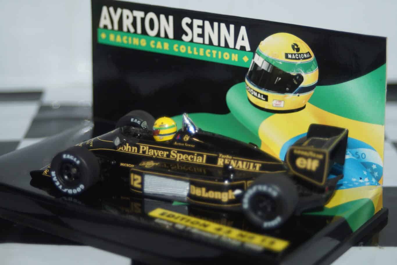 Minichamps lotus 98 t renault turbo 1986 ayrton senna collection in 1:43