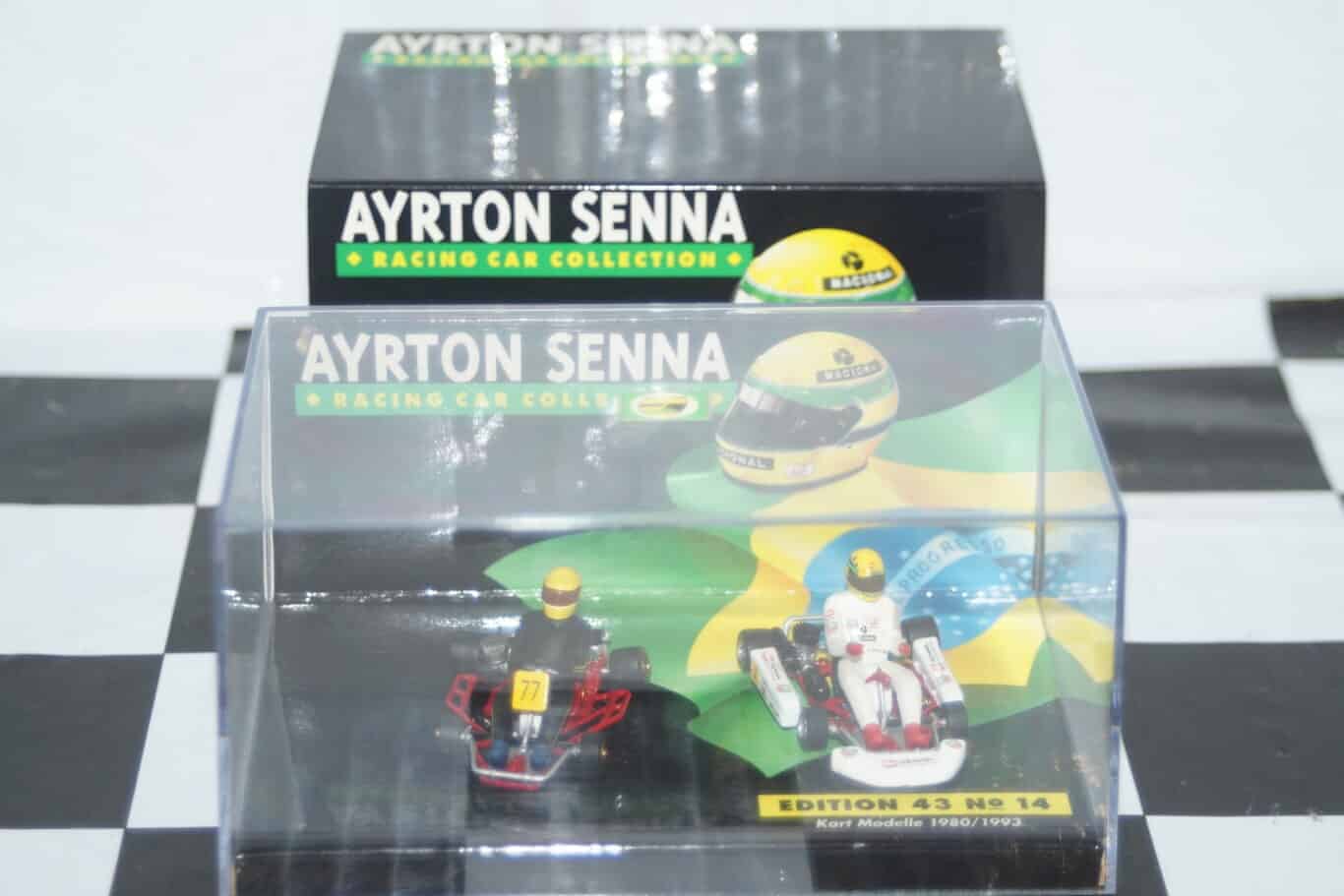 Minichamps kart modelle 1980/1993 ayrton senna collection in 1:43