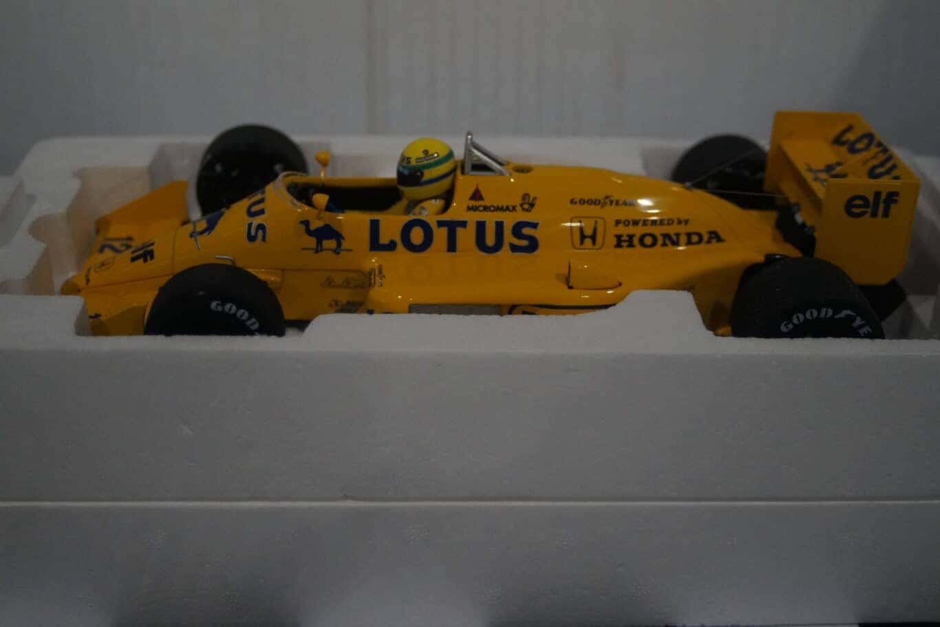 Minichamps lotus honda 99t #12 1987 ayrton senna collection in 1:18