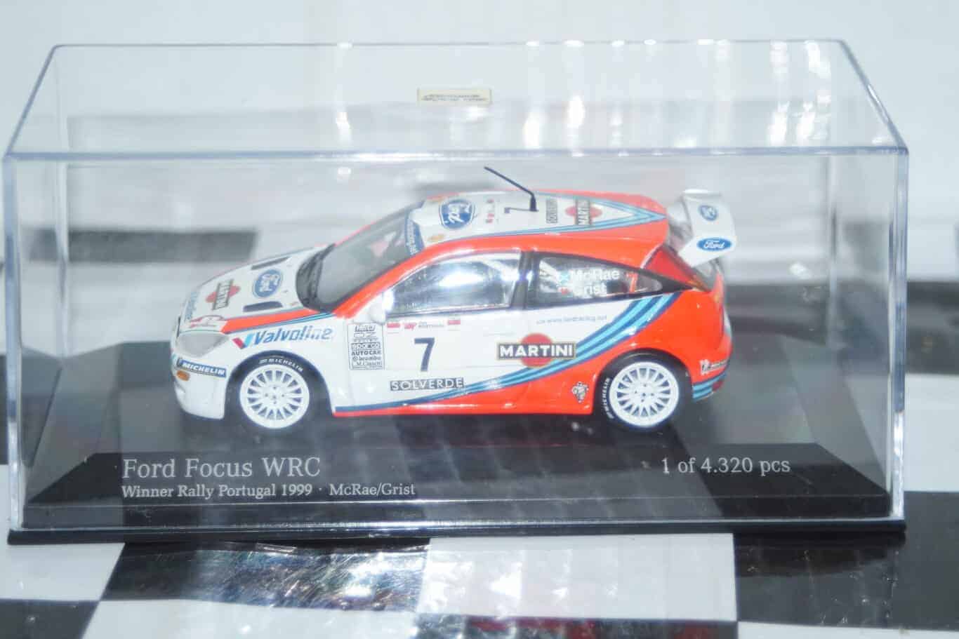 Minichamps ford focus rs wrc winner portugal 1990 rally #7 - no cardboard sleeve