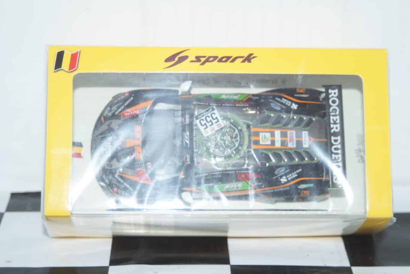 Spark lamborghini huracan gt3 evo orange 1fff 24h spa #63 2020 1:18 ref 18sb029