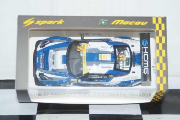 Spark nissan gt-r nismo gt3-kcmg-fia gt world cup macau 2018 sa172 1:43