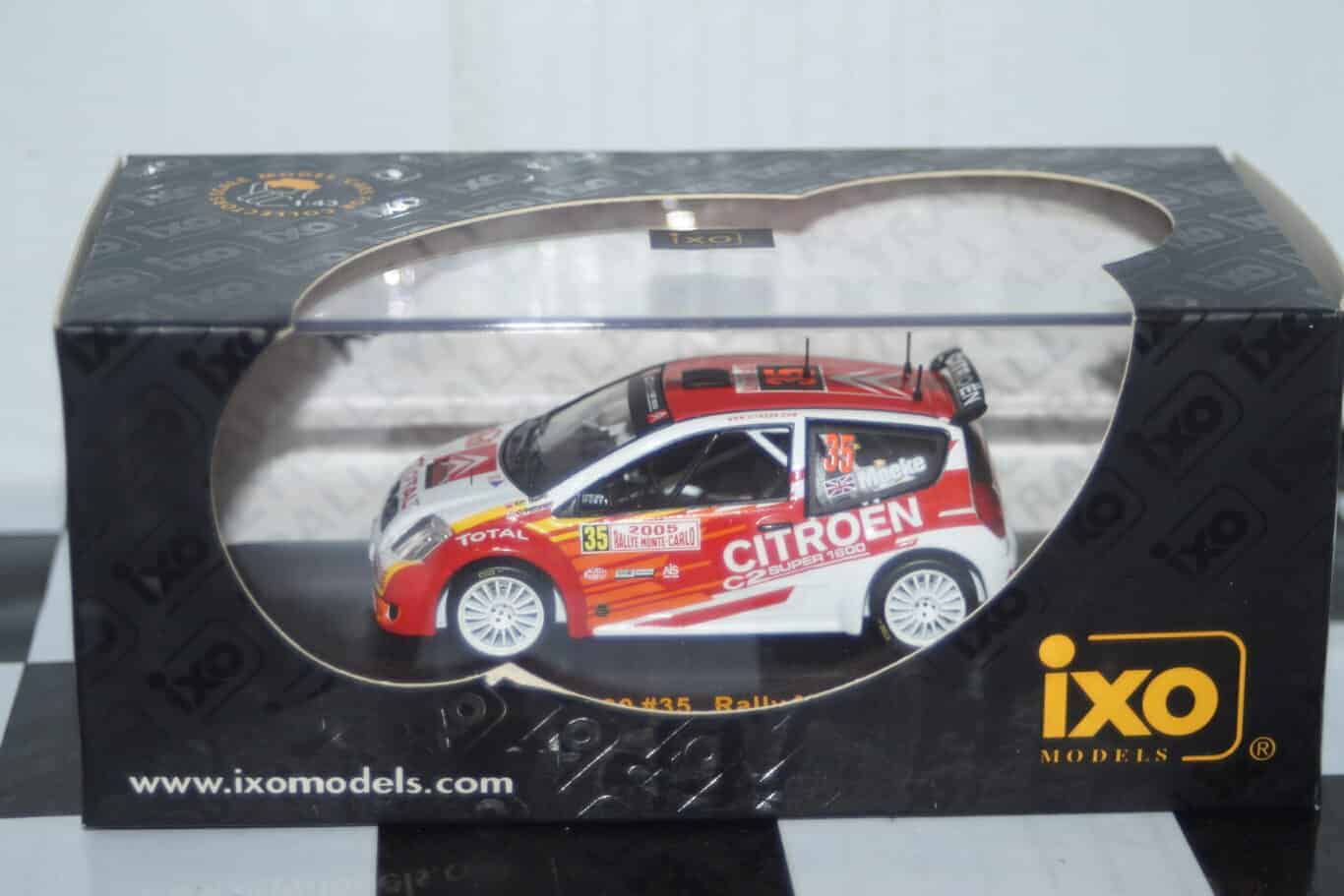 Ixo citroen c2 s1600 rally monte carlo 2005 #35 k.meeke ram150 1:43