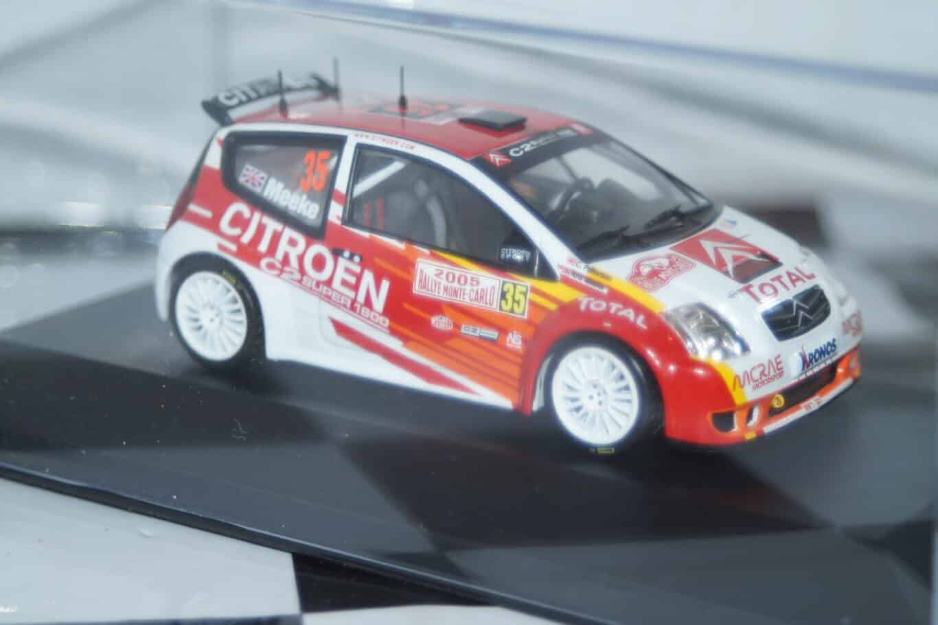 Ixo citroen c2 s1600 rally monte carlo 2005 #35 k.meeke ram150 1:43