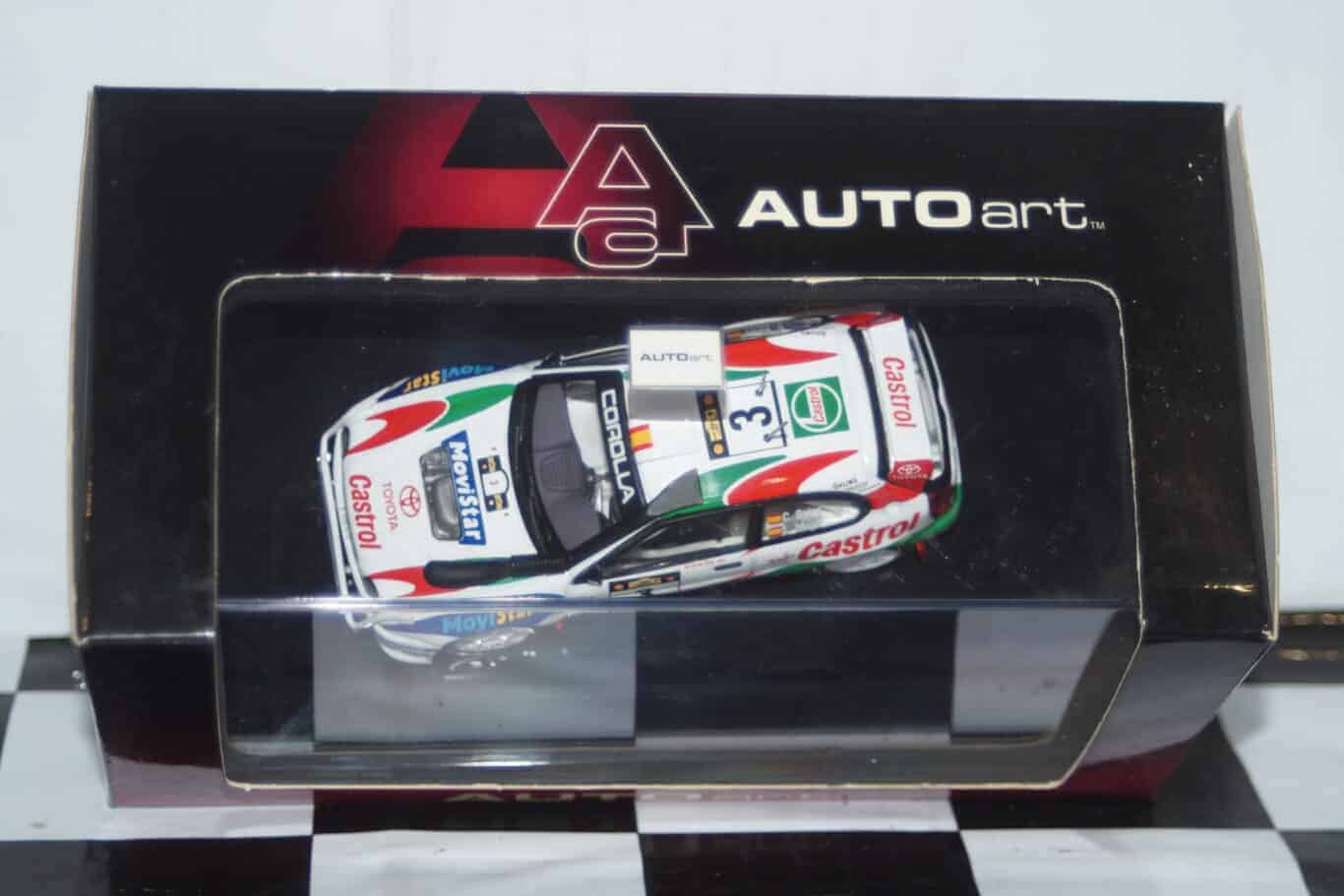 Autoart toyota corolla wrc #3 castrol 1999 c.sainz diecast 69982