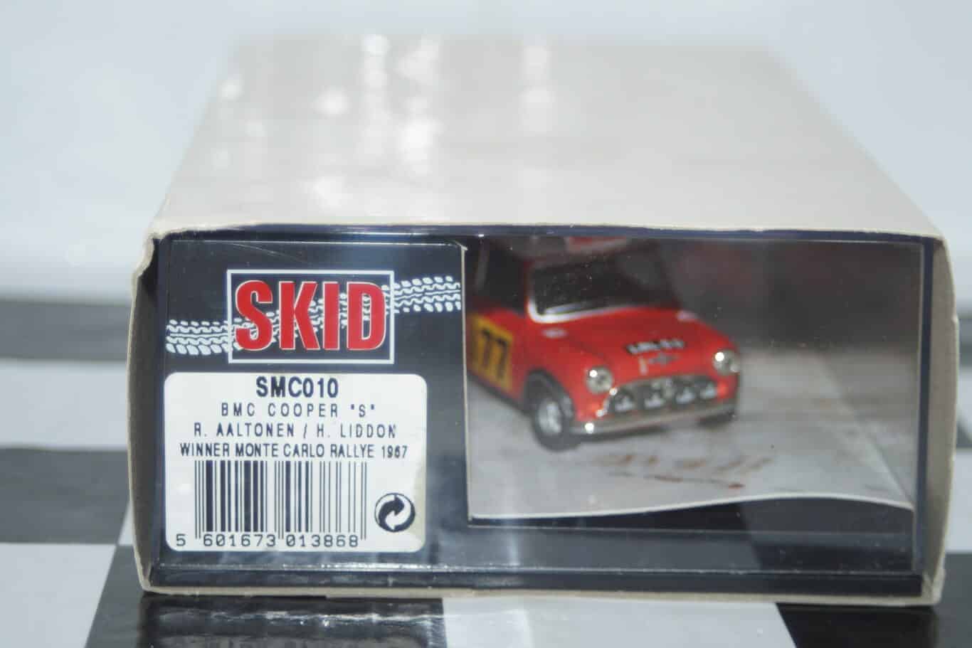Skid vitesse bmc mini cooper 's' winner monte carlo #177 1967 aaltonen smc010