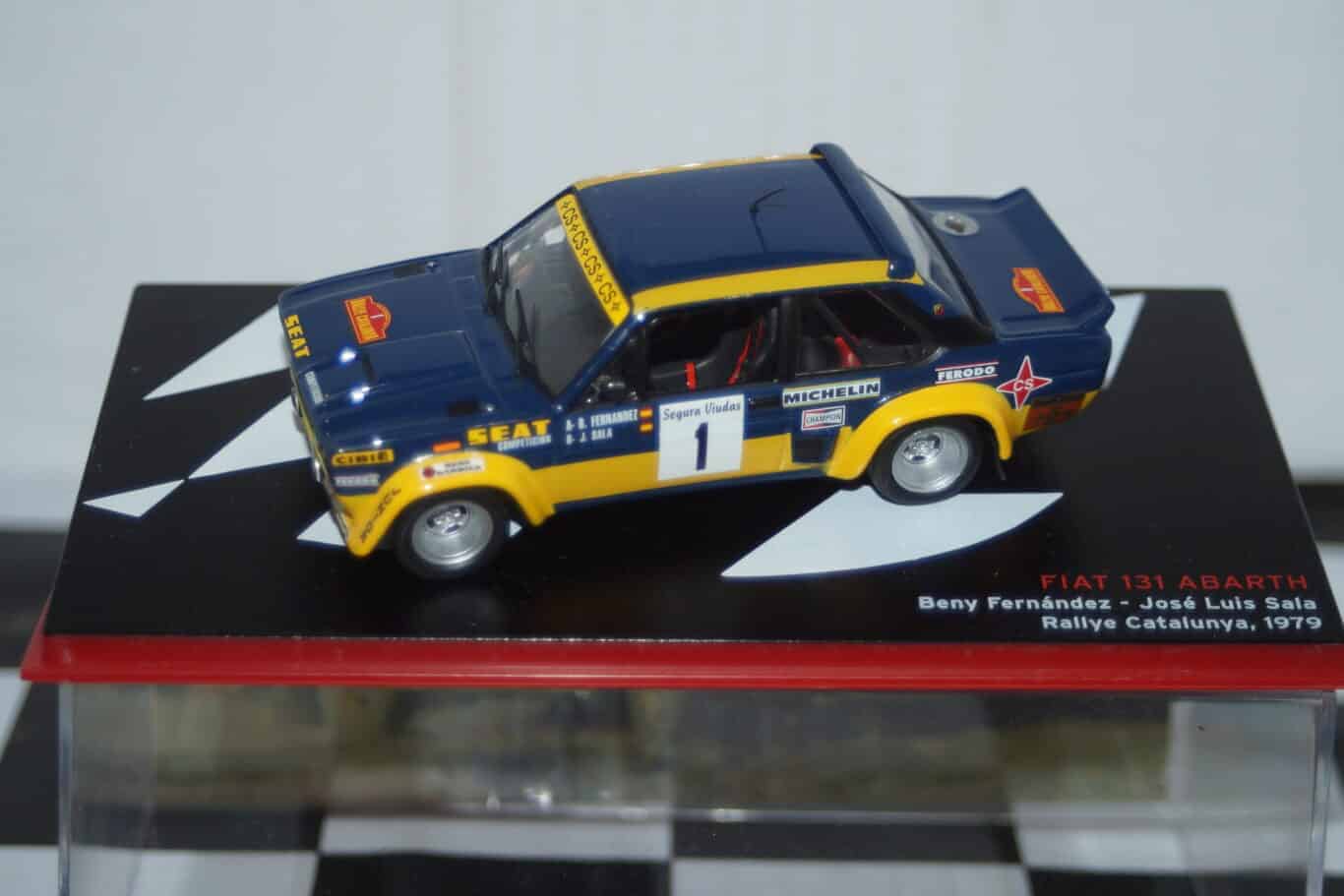 Atlas ixo based fiat 131 catalunya rally 1979 #1 b.fernandez 1/43