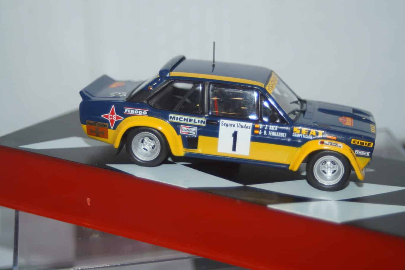 Atlas ixo based fiat 131 catalunya rally 1979 #1 b.fernandez 1/43