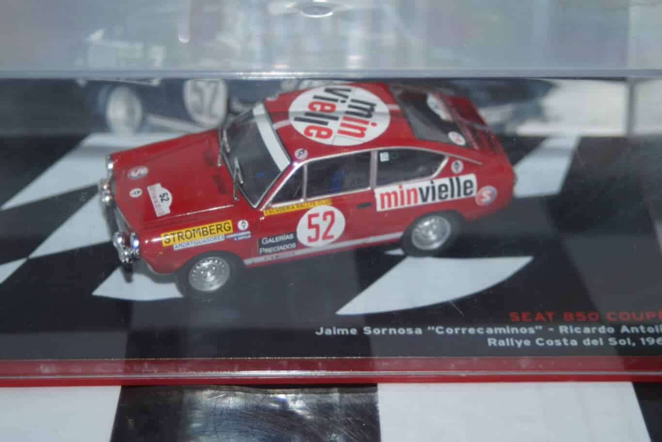 Atlas ixo based seat 850 coupe rally costa del sol 1969 #52 r.antolin 1/43