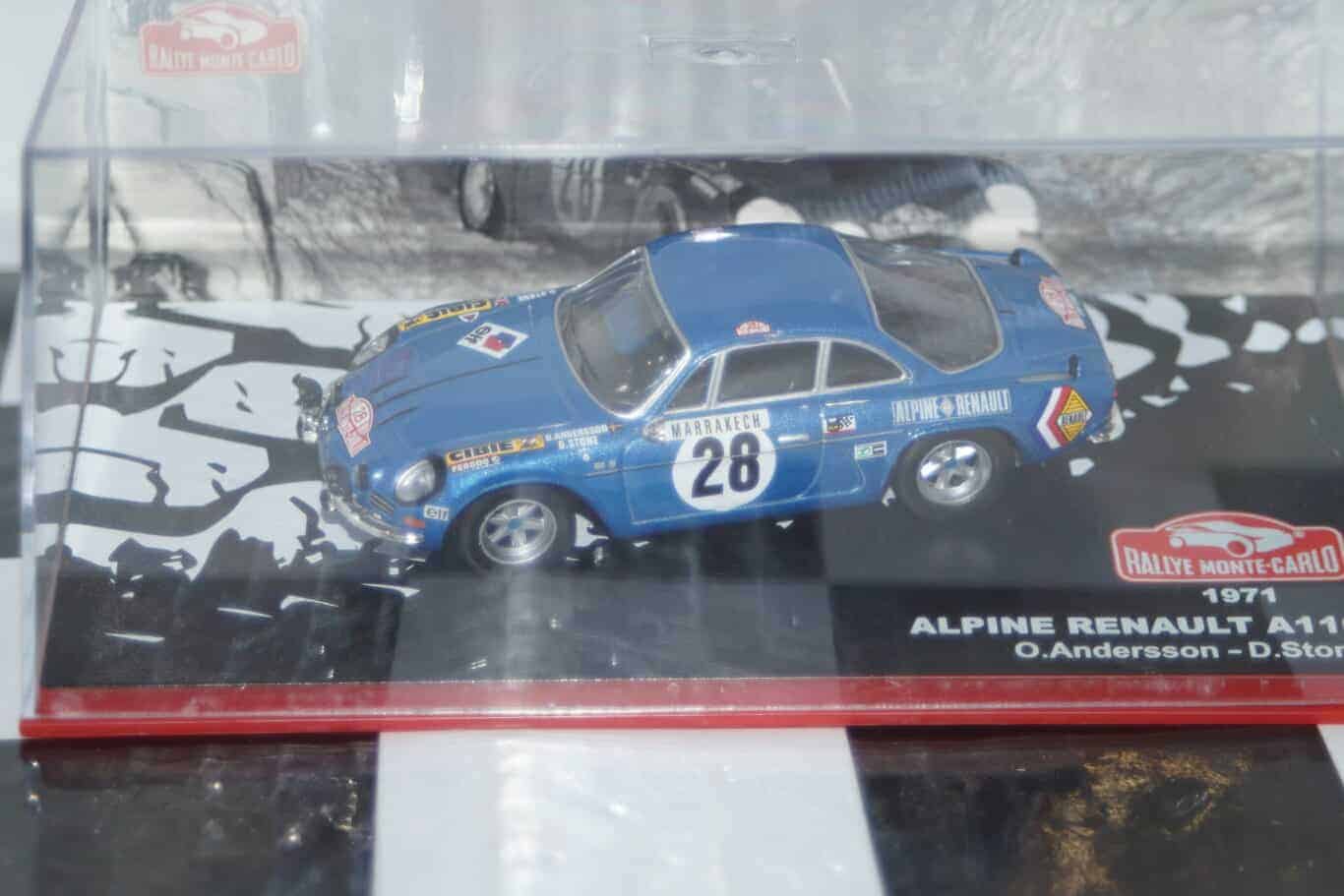 Atlas ixo based alpine renault a110 rally monte carlo 1971 #28 o.andersson