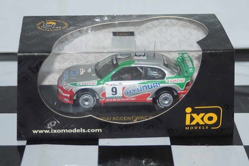 Ixo hyundai accent wrc evo 2 portugal 2001 #9 k.eriksson 1:43 ram023
