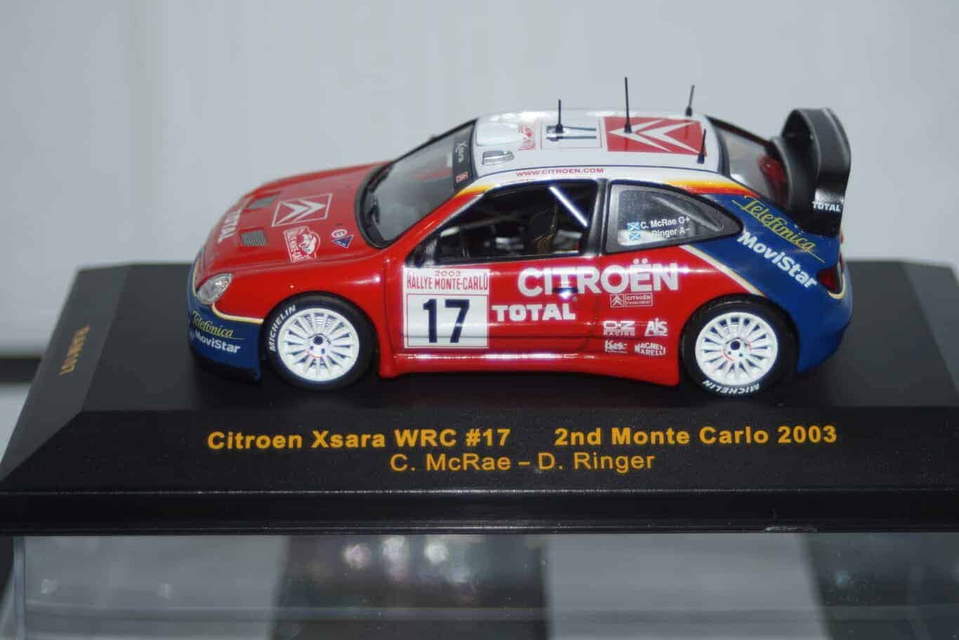 Ixo citroen xsara wrc 2nd rally monte carlo 2003 #17 c.mcrae ram107 1:43