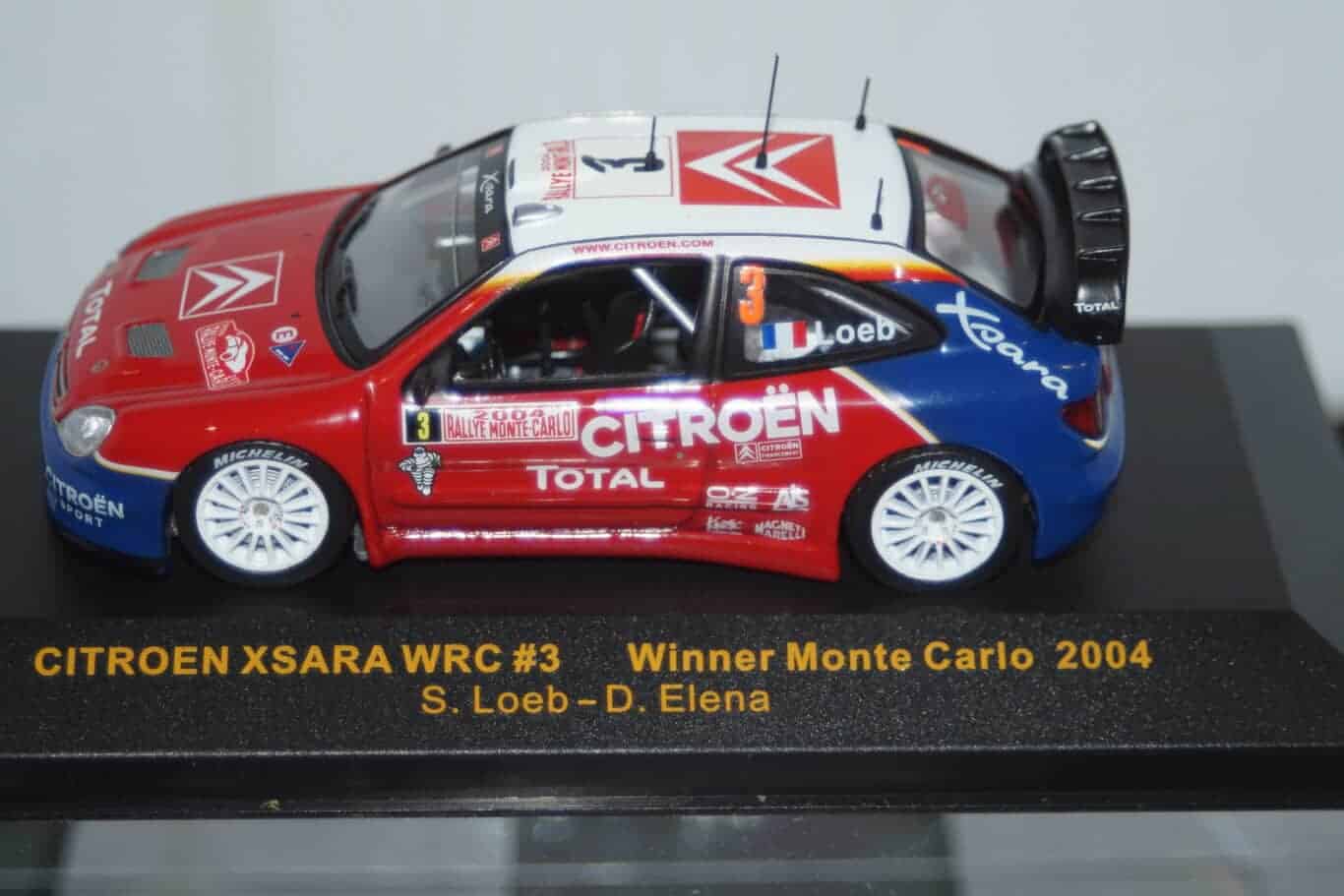 Ixo citroen xsara wrc winner rally monte carlo 2004 #3 s.loeb ram137 1:43