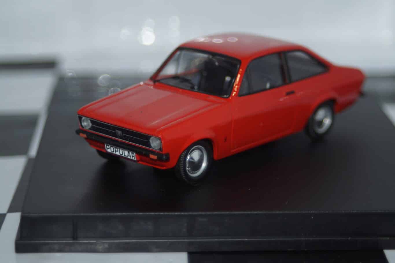 Trofeu ford escort mk2 1100 popular sunset red 1:43rd 1001r