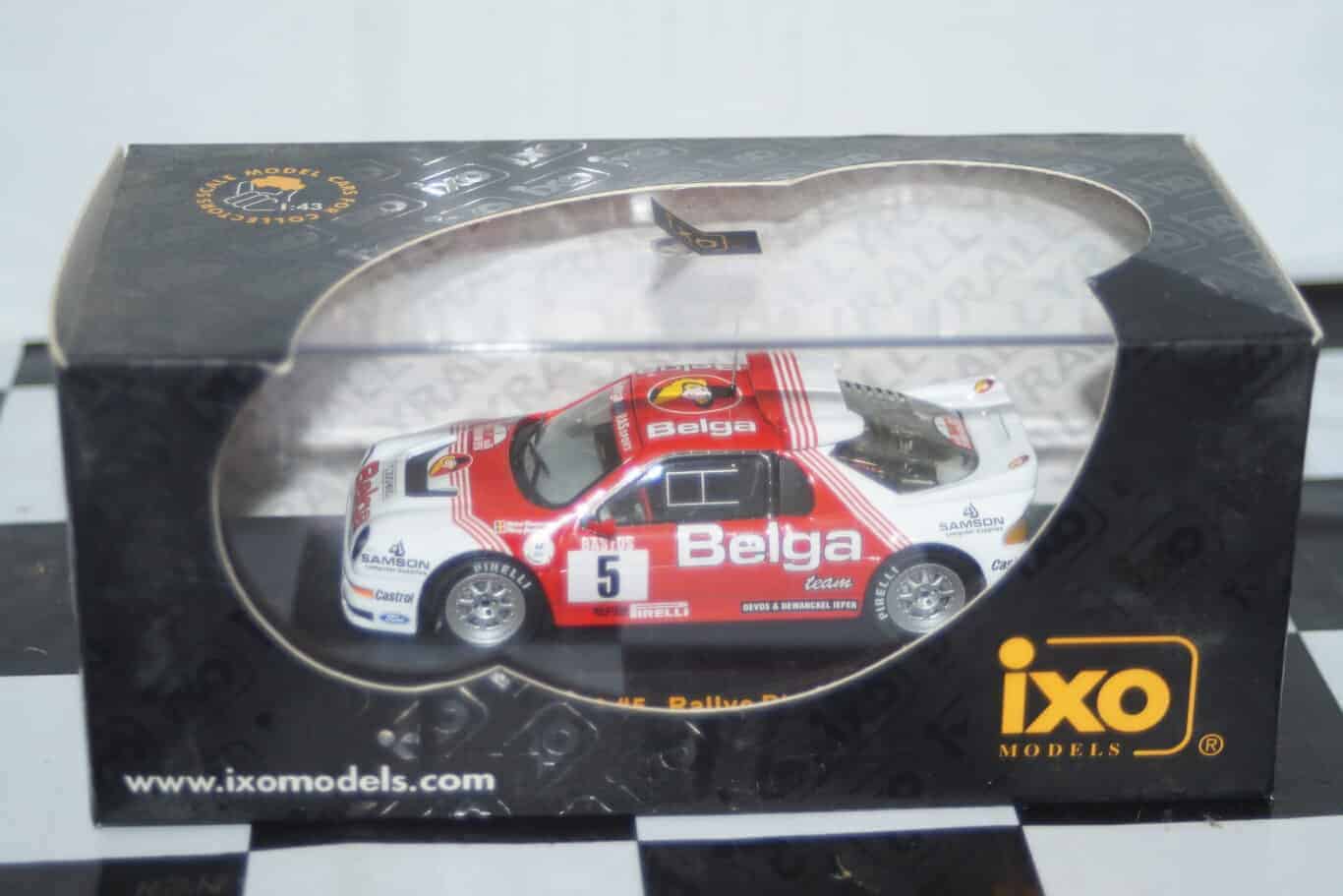 Ixo ford rs200 rally d'ypres 1986 #5 r.droogmans rac066 1:43