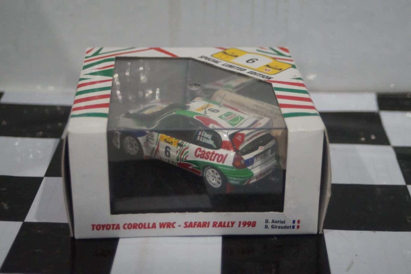 Vitesse toyota corolla wrc safari rally #6 1998 d.auriol v98198 1:43