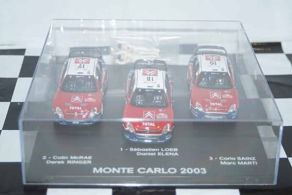 Norev citroen xsara wrc triple winners monte carlo 2003 #17 #18 #19 1:43rd amc009 482