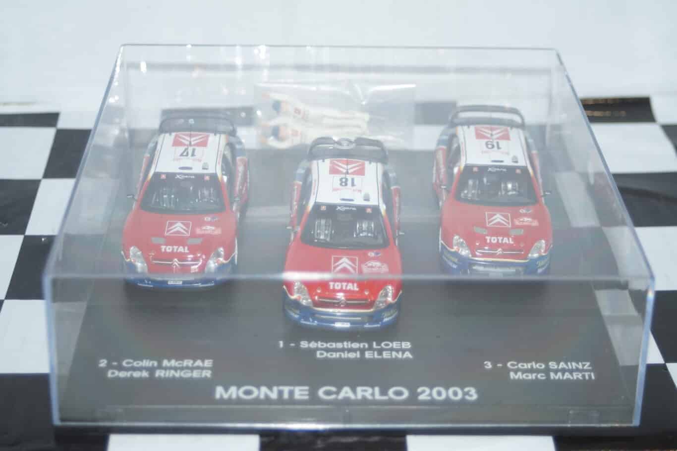 Norev citroen xsara wrc triple winners monte carlo 2003 #17 #18 #19 1:43rd amc009 482
