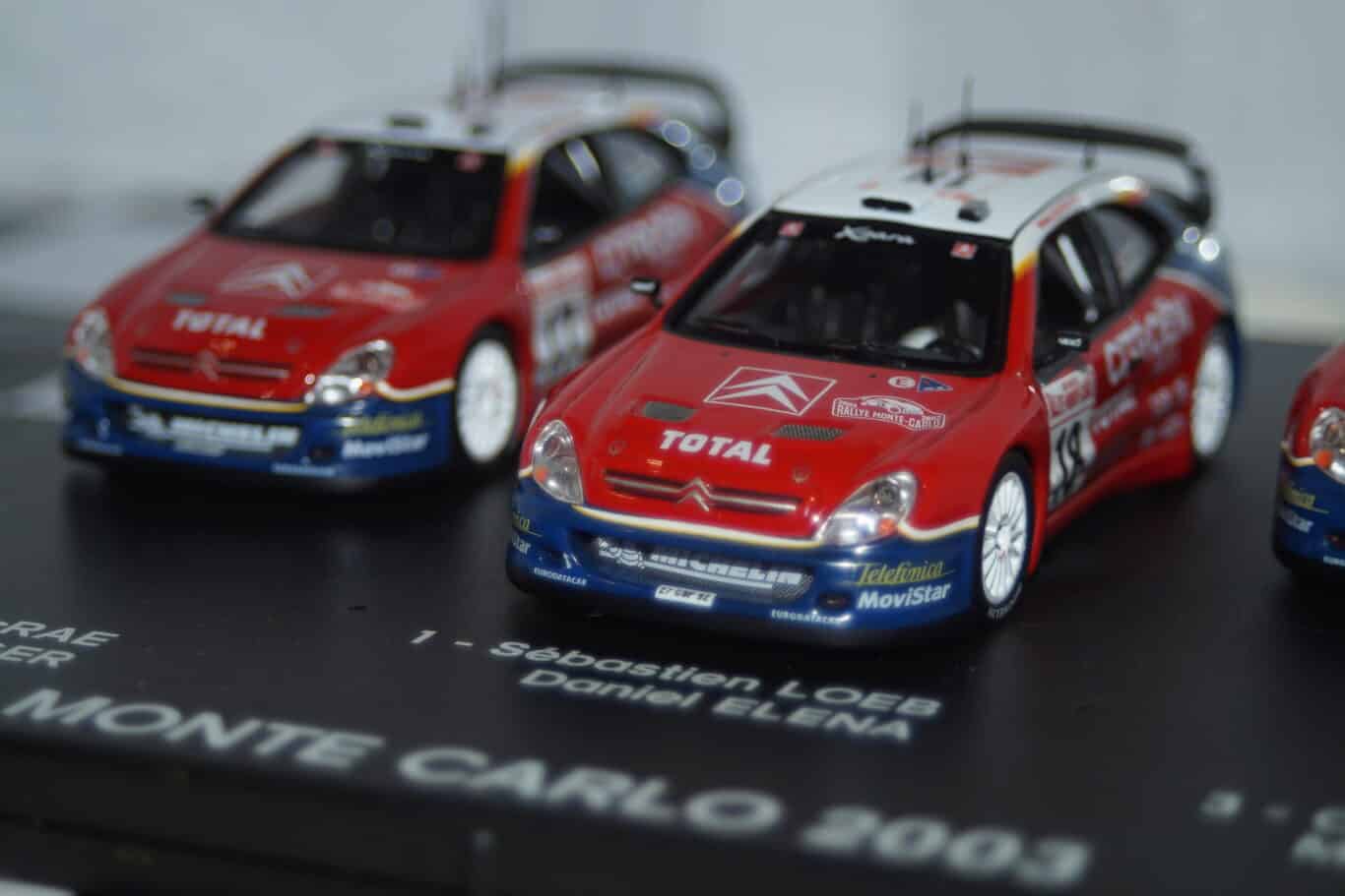 Norev citroen xsara wrc triple winners monte carlo 2003 #17 #18 #19 1:43rd amc009 482