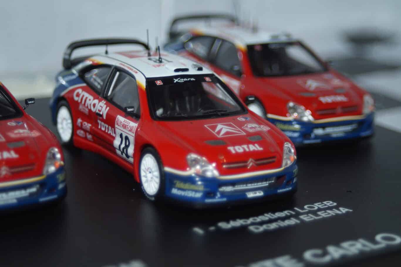 Norev citroen xsara wrc triple winners monte carlo 2003 #17 #18 #19 1:43rd amc009 482