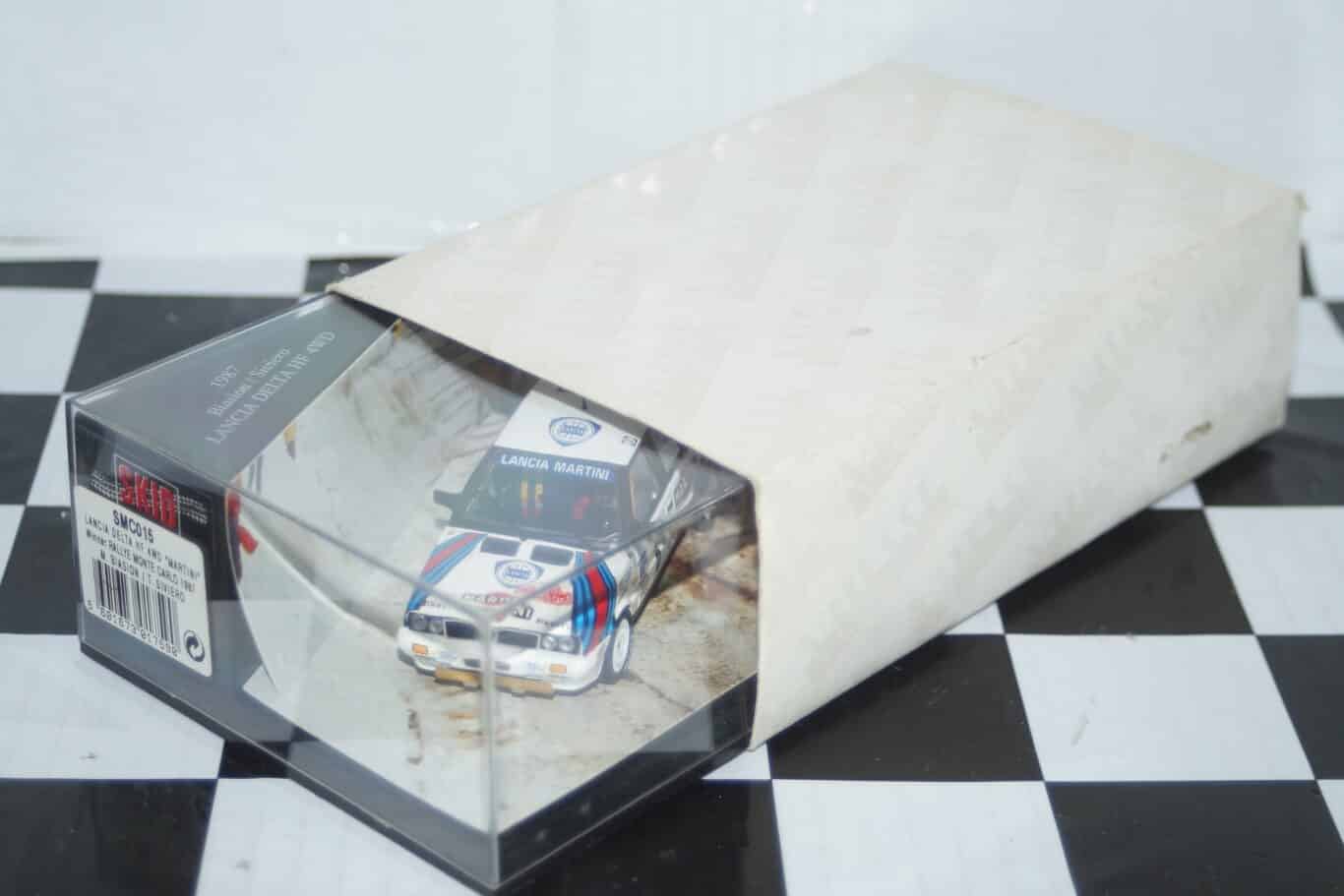 Vitesse skid lancia delta winner monte carlo rally #6 1987 m.biasion smc015 crack in case