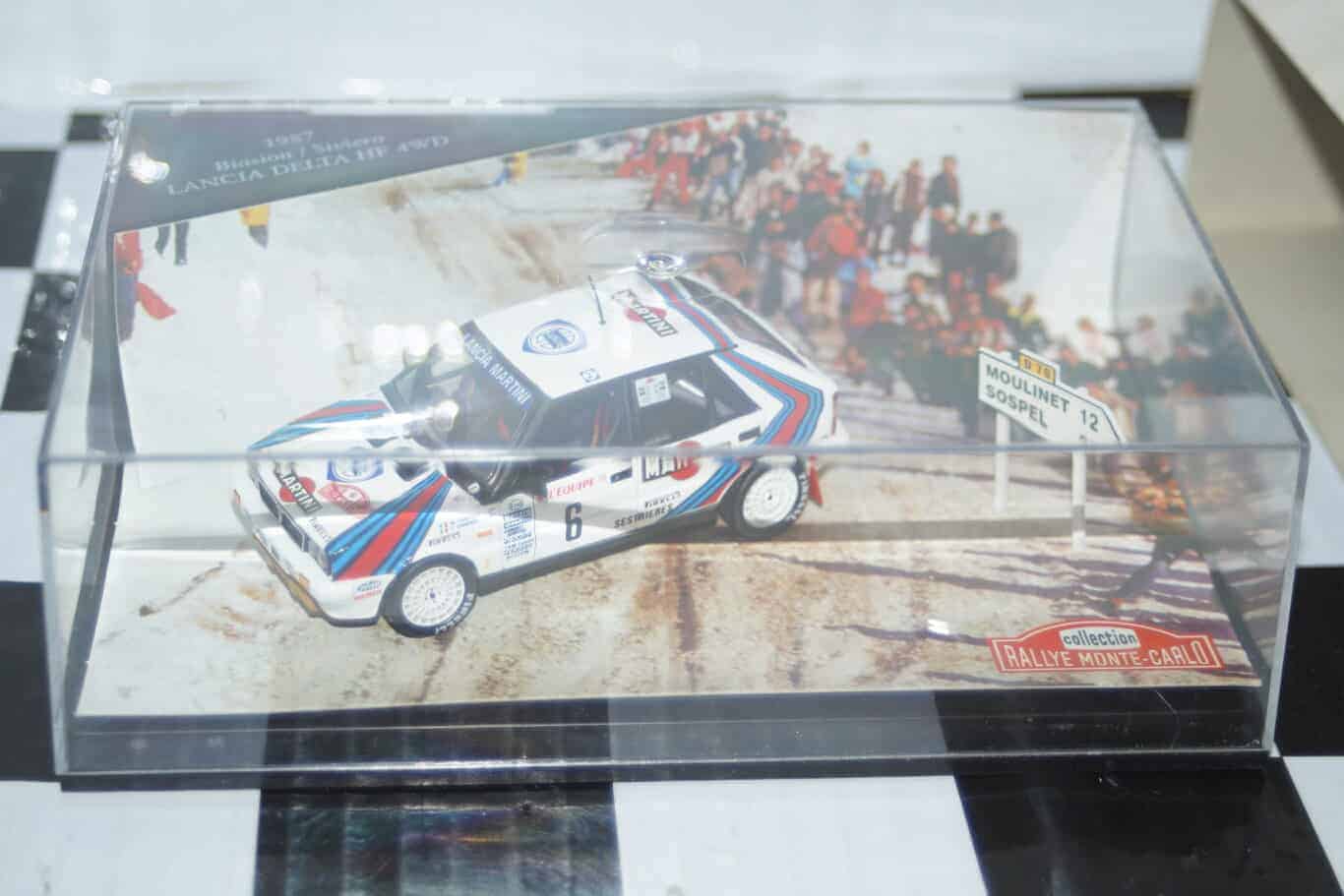 Vitesse skid lancia delta winner monte carlo rally #6 1987 m.biasion smc015 crack in case