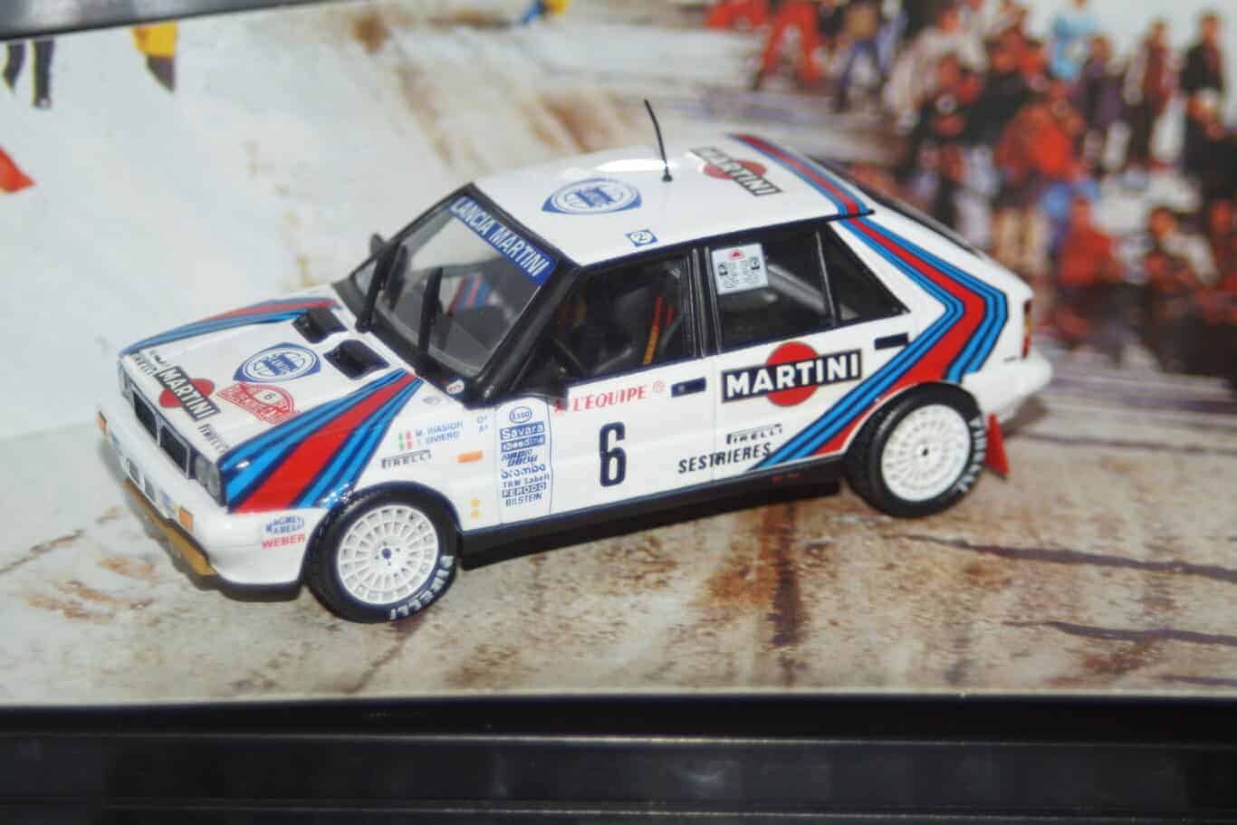 Vitesse skid lancia delta winner monte carlo rally #6 1987 m.biasion smc015 crack in case
