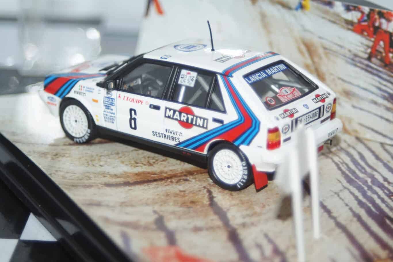 Vitesse skid lancia delta winner monte carlo rally #6 1987 m.biasion smc015 crack in case