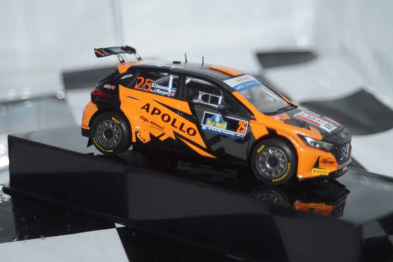 Ixo hyundai i20 n rally2 #25 rally sweden 2023 g.linnamae ram895.22