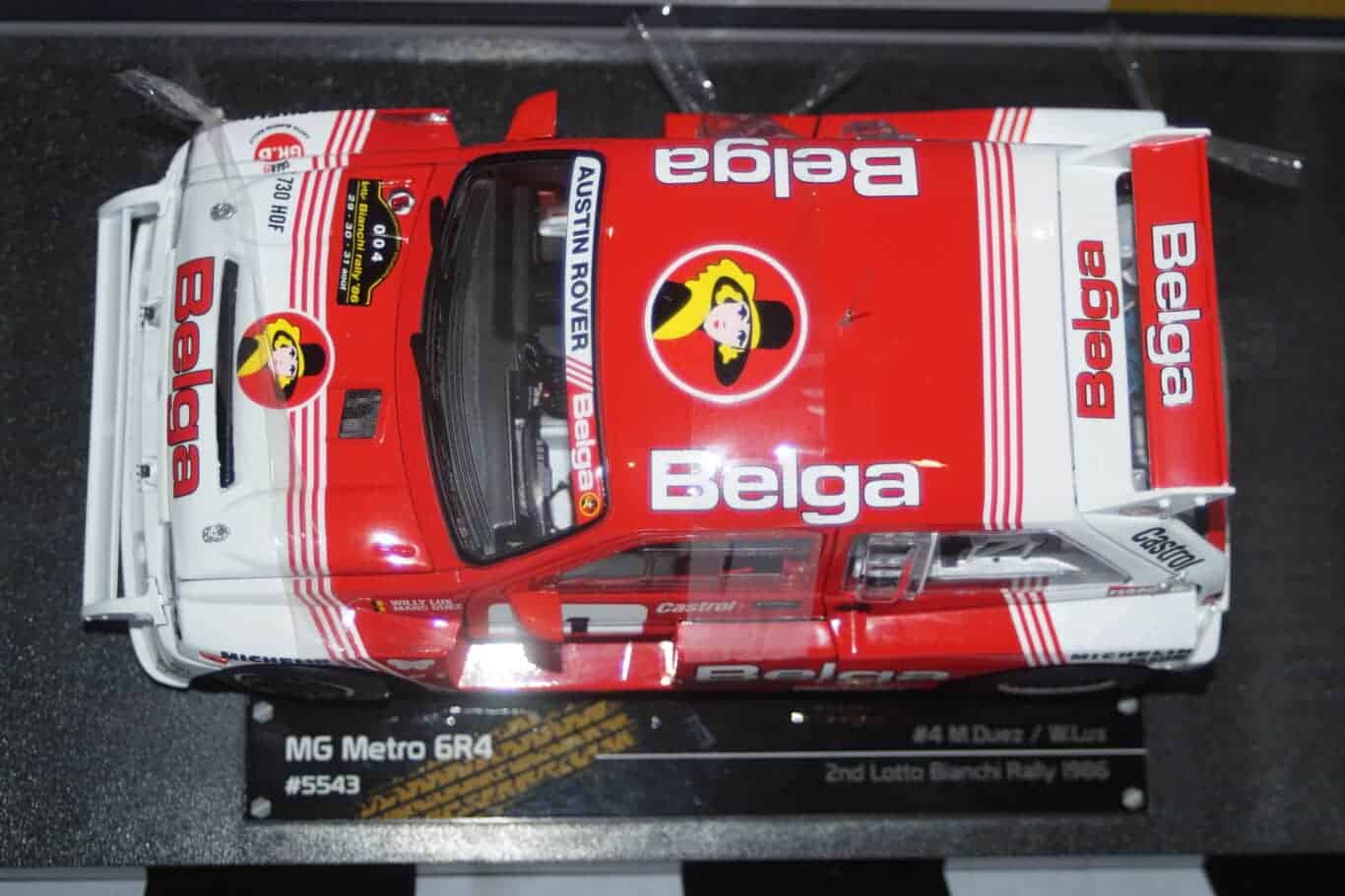 Sunstar mg metro 6r4 2nd lotto bianchi rally1986 m.duez #4 ltd 999 1:18 ref 5543