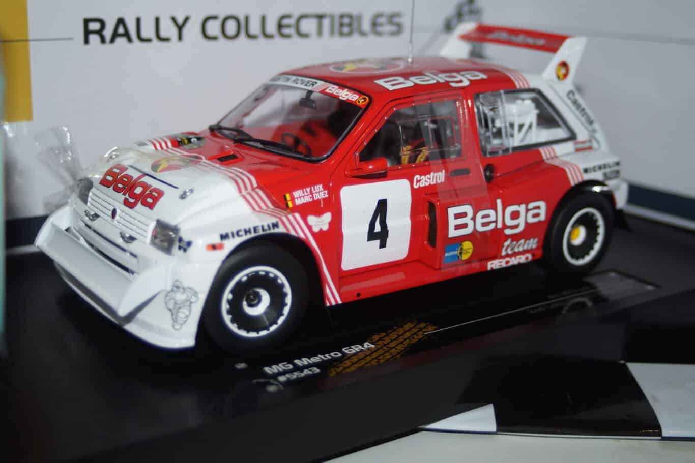 Sunstar mg metro 6r4 2nd lotto bianchi rally1986 m.duez #4 ltd 999 1:18 ref 5543