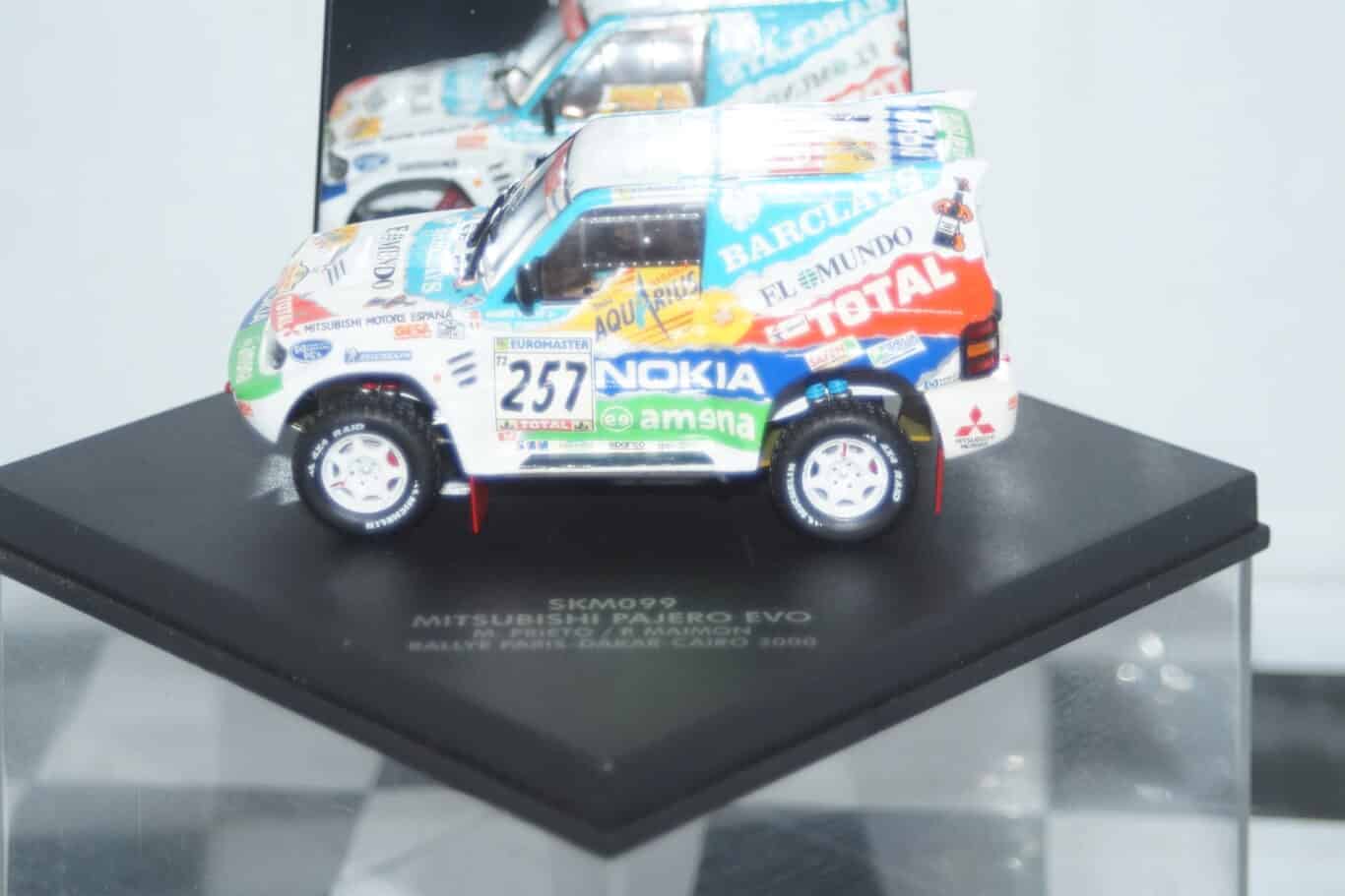 Vitesse skid mitsubishi pajero evo rally paris dakar #257 2000 m.prieto skm099
