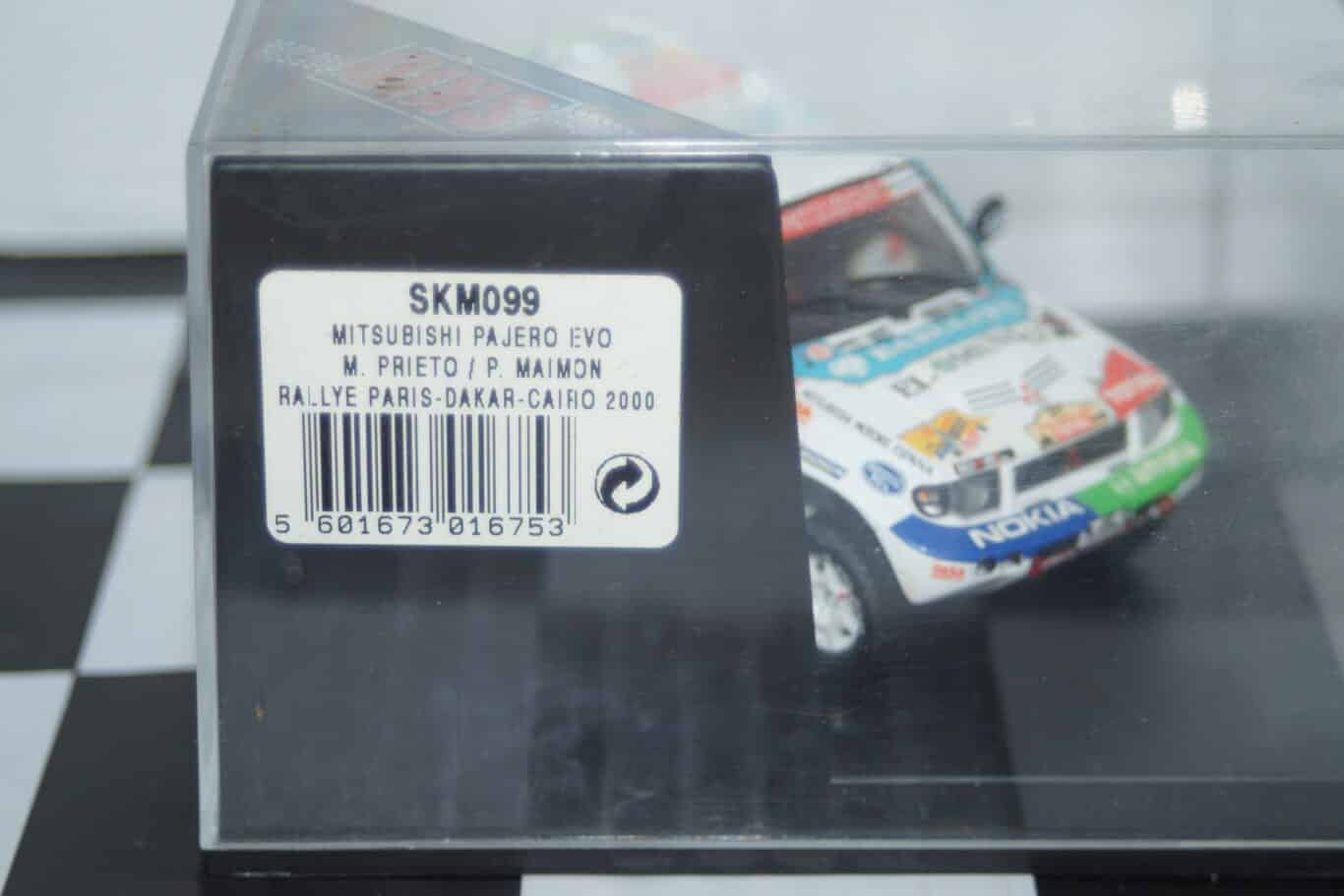 Vitesse skid mitsubishi pajero evo rally paris dakar #257 2000 m.prieto skm099