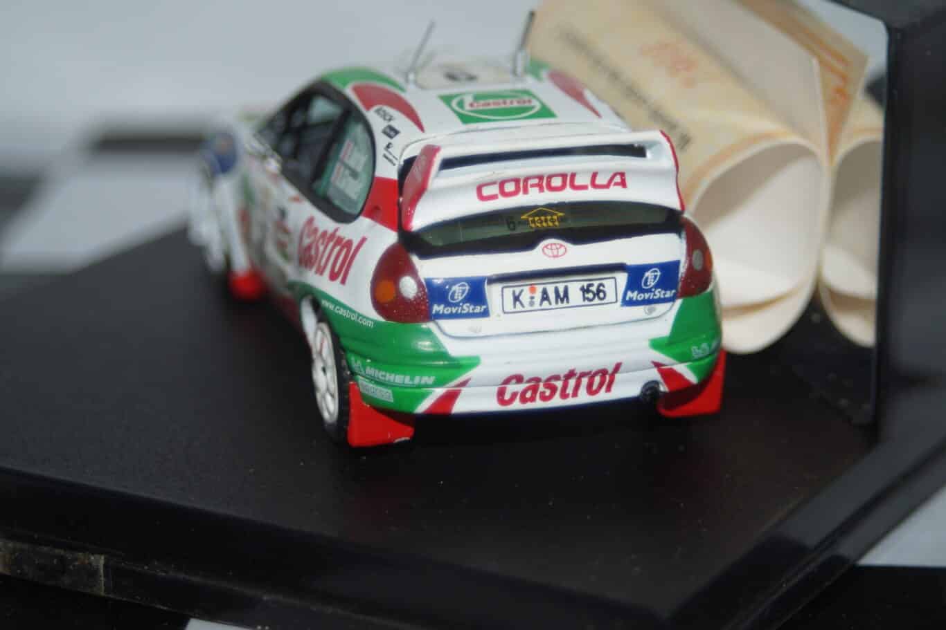 Vitesse toyota corolla wrc acropolis rally #6 1998 d.auriol v98202 - crack in case