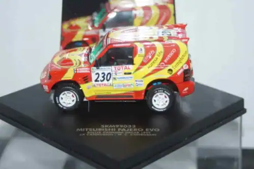 Vitesse skid mitsubishi pajero evo rally granada dakar #230 1999 j.p.cassegrain skm99033