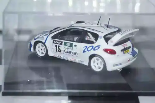 Vitesse skid peugeot 206 wrc "esso" san remo rally 1999 g.panizzi #15 -wrong base