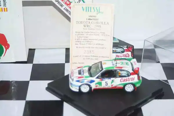 Vitesse toyota corolla wrc new zealand rally #5 1998 c.sainz v98203