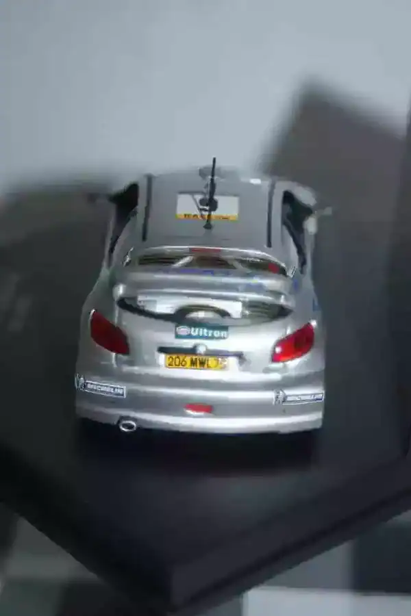 Vitesse skid peugeot 206 wrc catalunya rally f.delacour #9 2000 skm140