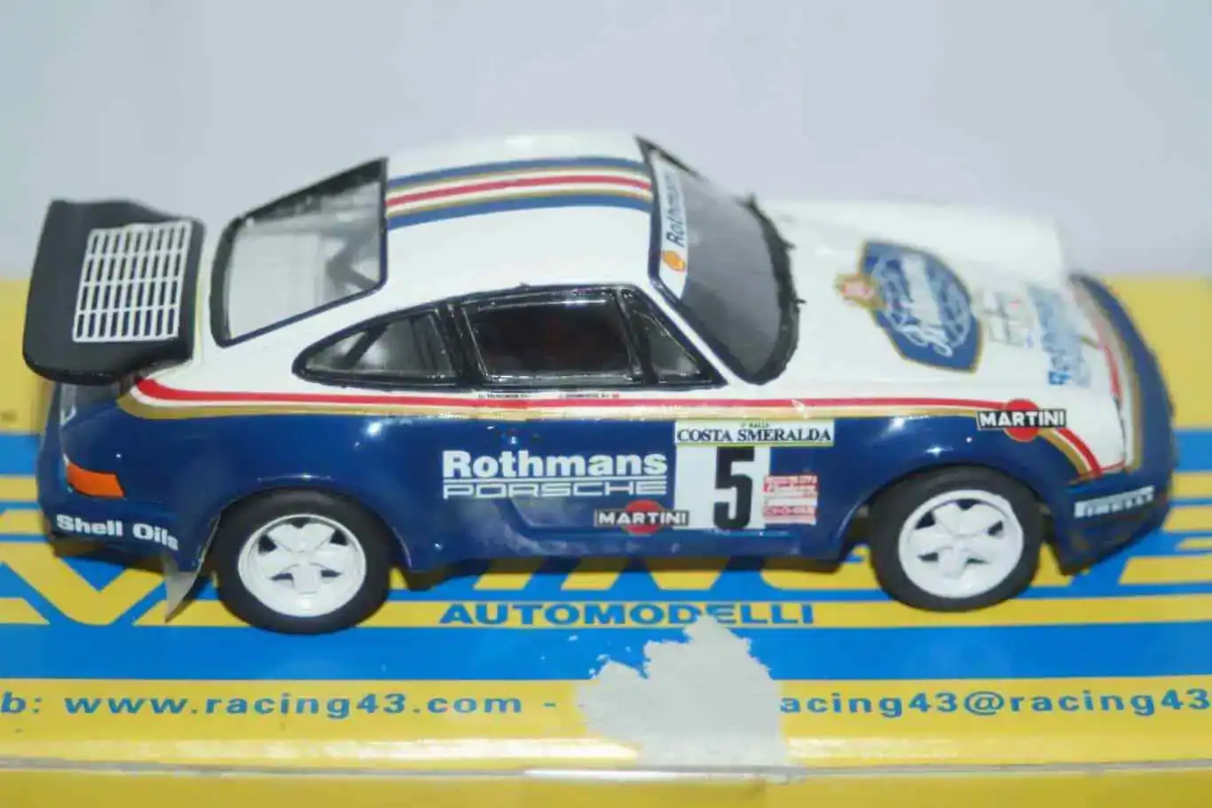 Racing 43 porsche 911 sc rs rothmans (kit- already built)1:43 ref r.k 221