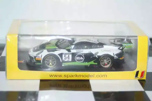 Spark porsche 911 gt3 r dinamic motorsport 3rd 24h spa 2020 #54 1:43 sb372
